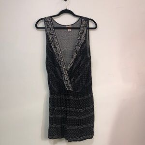 Black and White Pattern Romper